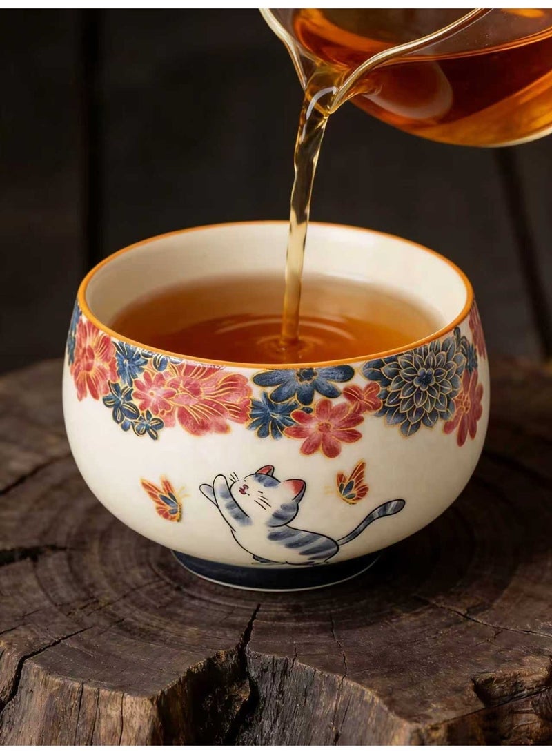 هدية كوب شاي سيراميك مع علبة هدية 100 مل، هدية للنساء، هدية رمضان وعيد، مناسبة للمناسبات والضيافة - Image 4